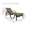 Conjunto 4 Espreguiçadeiras de Alumínio e Tela Sling Lótus  - 5
