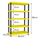 Ver imagem 3 de Estante Organizadora Multiuso Modular Plástico Resistente Vig 5 Prateleiras Ordene Suporta 250kg