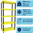 Ver imagem 4 de Estante Organizadora Multiuso Modular Plástico Resistente Vig 5 Prateleiras Ordene Suporta 250kg