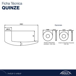 Arouca - Fechadura Banheiro Quinze 5086515/55 Zc - 3