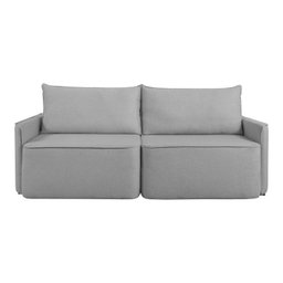 Sofá Retrátil 220cm 4 Lugares Moon 2323 Cinza - 8 Sofá Retrátil 220cm 4 Lugares Moon 2323 Cinza - 8