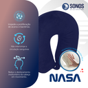 Ver imagem 2 de Kit Almofadas de Pescoço Tradicional Sonos Casal Rosê e Azul