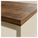 Ver imagem 6 de Mesa para Escritório em L com Vidro Fumê 1,92x1,60m Nogal Sevilha / Champanhe
