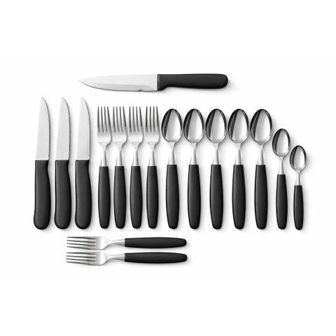 Conjunto de Talheres Caprese 26 Peças - Preta
