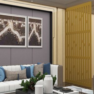 Painel Vazado Divisória Mdf London Crú - 0,60x2,60m