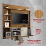 Rack com Painel para Tv até 47 Polegadas com 1 Porta e Rodízios Multimóveis Cr45277 Cinamomo/off - 3