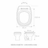 Assento Sanitário Sabatini Mogno Tampa para Vaso Icasa Mdf - 2