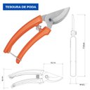 Ver imagem 6 de Kit Conjunto Jardinagem 3 Peças Cabo Madeira + Tesoura de Poda + Borrifador 1 Litro | Tramontina