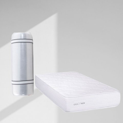 Colchão Solteiro Enrolado Espuma D28 Seleno 88x20 Branco