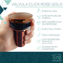 Ver imagem 6 de Valvula Ralo Click Rose Gold 7/8 inox Pia Lavatório Cuba 3cm