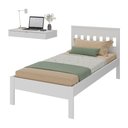 Ver imagem 1 de Cama de Solteiro para Colchão 88 X 188 Cm com Penteadeira 90cm Suspensa Multimóveis Cr35248