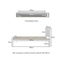 Ver imagem 4 de Cama de Solteiro para Colchão 88 X 188 Cm com Penteadeira 90cm Suspensa Multimóveis Cr35248