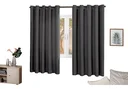 Ver imagem 3 de Cortina Blackout Preto com Ilhós 2,80m X 2,50cm Decoração
