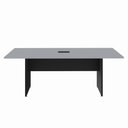 Ver imagem 4 de Mesa Reunião Retangular 200 cm X 90 cm Pés Painel para 8 Pessoas com 1 Caixa de Tomadas F5 Office