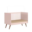 Ver imagem 4 de Berço para Bebê Dois em Um Ravi 74cm Rosê Semi Brilho- Sallar Home