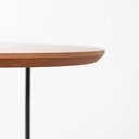 Ver imagem 3 de Mesa Lateral Filete Redonda Preto e Louro Freijó 42x45,5cm Abra Casa