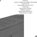 Ver imagem 2 de Calçadeira Baú Sapateira 160cm Ayla Veludo Capitonê