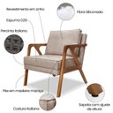 Ver imagem 4 de Poltrona Lier Linho