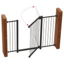 Ver imagem 5 de GRADE PORTÃO DIVISOR AMBIENTE MULTIGRADE 68 A 103 CM PRETO