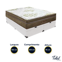 Ver imagem 3 de Cama Box Baú Bipartido King Branco e Colchão Gold Ultragel Molas Ensacadas Ortobom