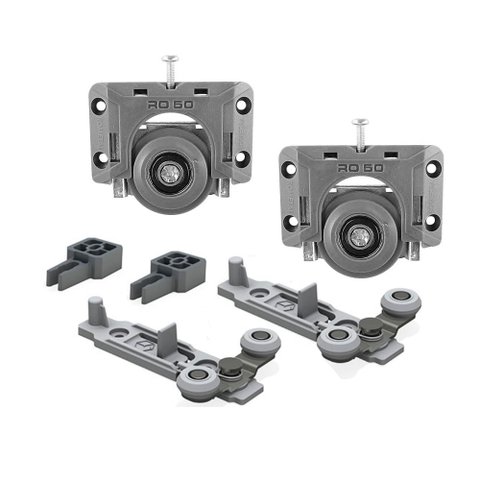 Sistema Deslizante Ro 50 4026 (50 Kg) Sobreposto para 01 Porta Rometal 01 Kit