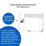 Mesa industrial para Computador notebook escritório Caemmun Tamanho 120x45x75:Branco - 5