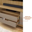 Ver imagem 7 de Estante p/ TV Home Theater até 70 pol 215CMX195CM Pés em Madeira Maciça Frisado Cannes Hannover/Fend