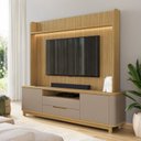 Ver imagem 1 de Estante p/ TV Home Theater até 70 pol 215CMX195CM Pés em Madeira Maciça Frisado Cannes Hannover/Fend