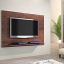 Ver imagem 1 de Painel de Parede Simples Tv Suspenso Prateleira/nicho Café