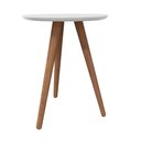 Ver imagem 1 de Mesa Lateral 100% MDF 50cm Esmeralda Athenas Branco
