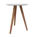 Ver imagem 1 de Mesa Lateral 100% MDF 50cm Branco