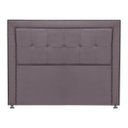 Ver imagem 3 de Cabeceira Estofada para Cama Box King 195cm Ravena Veludo - Sofa Store:veludo Rosê Envelhecido