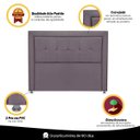 Ver imagem 7 de Cabeceira Estofada para Cama Box King 195cm Ravena Veludo - Sofa Store:veludo Rosê Envelhecido