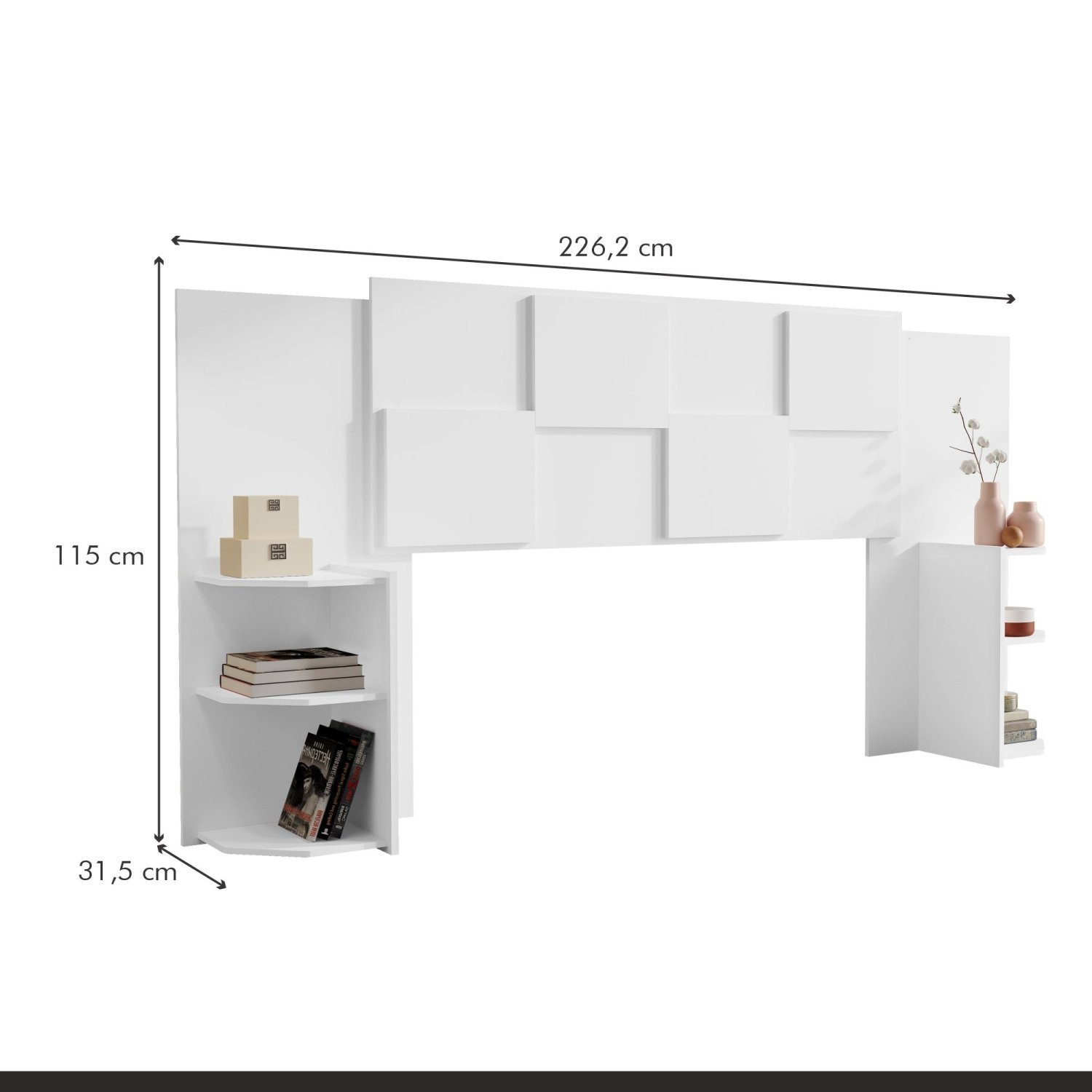 Cabeceira Box Casal 226,2x115cm Firenze - 4