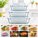Ver imagem 4 de Conjunto 3 Potes Hermético Vidro – 410ml + 700ml + 1040ml