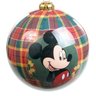 Bola de Natal Disney Mickey e Minnie Xadrez Vermelho e Verde 6cm | Jogo com 6 Peças Formosinha - 2
