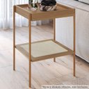 Ver imagem 2 de Mesa Lateral 58 Cm Pes Metal Palhinha Oslo 28962 Hanover Artesano