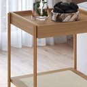Ver imagem 5 de Mesa Lateral 58 Cm Pes Metal Palhinha Oslo 28962 Hanover Artesano