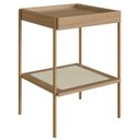 Ver imagem 1 de Mesa Lateral 58 Cm Pes Metal Palhinha Oslo 28962 Hanover Artesano