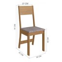 Ver imagem 3 de Conjunto Mesa Atlanta com 4 Cadeiras Freijo Off White