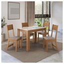 Ver imagem 4 de Conjunto Mesa Atlanta com 4 Cadeiras Freijo Off White