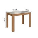 Ver imagem 2 de Conjunto Mesa Atlanta com 4 Cadeiras Freijo Off White
