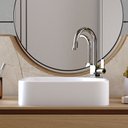 Ver imagem 4 de Cuba de Apoio Retangular para Banheiro Lavabo Cross C01 Ro36w Branco - Lyam