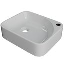 Ver imagem 1 de Cuba de Apoio Retangular para Banheiro Lavabo Cross C01 Ro36w Branco - Lyam