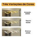 Ver imagem 3 de Lustre Pendente de Teto Led Moderno para Sala Espiral 3 Cores em 1 Bivolt