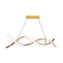 Ver imagem 5 de Lustre Pendente de Teto Led Moderno para Sala Espiral 3 Cores em 1 Bivolt