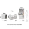 Quarto de Bebê Completo com Guarda Roupa 3 Portas Cômoda e Berço 100% MDF Mimo Espresso Móveis - 3