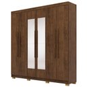 Ver imagem 1 de Guarda Roupa Casal 218cm com Espelho Elegance Imbuia Rústico - Vila Rica