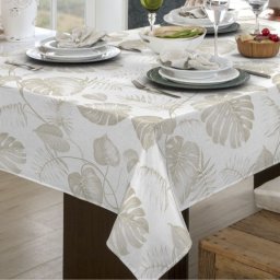 Toalha de Mesa Impermeável Retangular 6 Lugares 140x210cm:folhas - 2