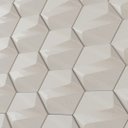 Ver imagem 2 de Revestimento Hexagonal 3d - Ferro Fluid - Montizi:granito Branco